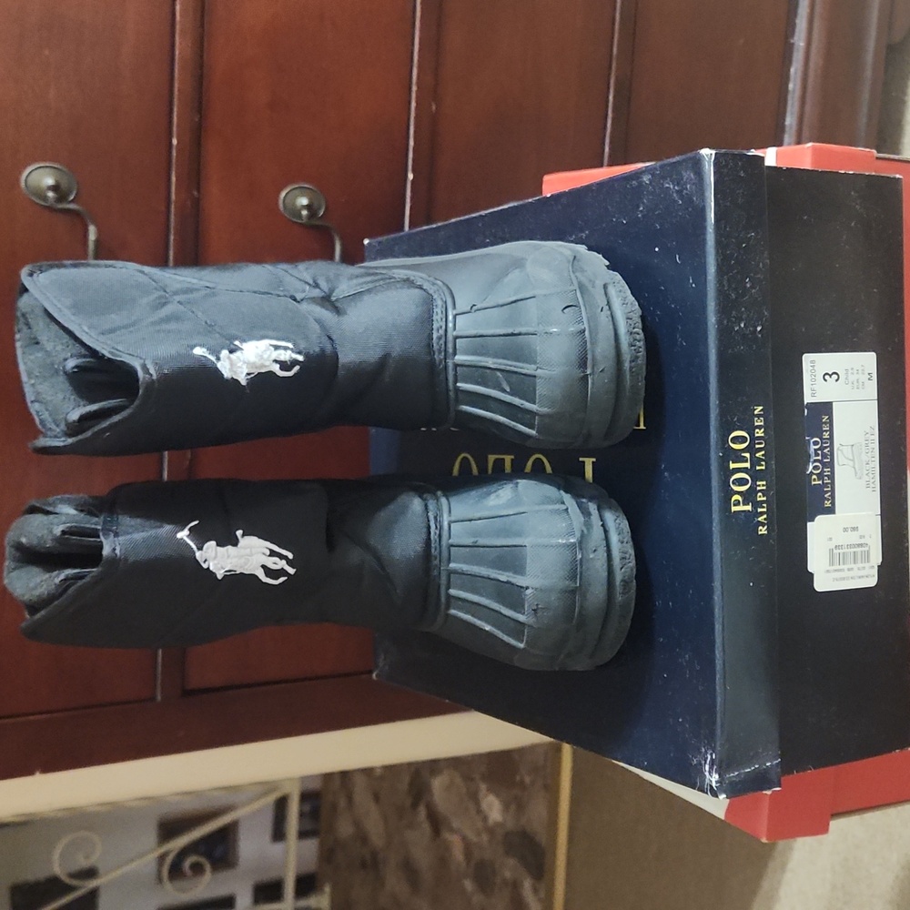 Worn 3 Black/Grey Polo Boots